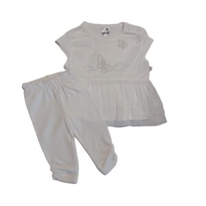 Βρεφικό σετ σε λευκό χρώμα