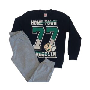 Βαμβακερή μπλε πιτζάμα για αγόρι