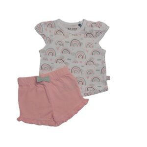 Βρεφικό σετ blue seven με ουράνιο τόξο