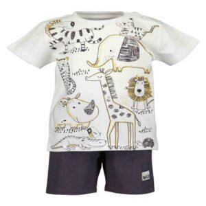 Βρεφικό σετ blue seven με άγρια ζώα