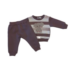 Βρεφικό σετ φόρμες για αγόρι με ελεφαντάκι